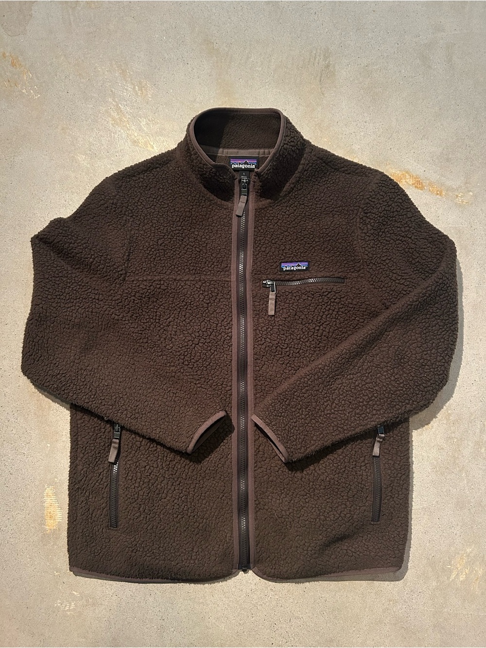 Patagonia Women's Dark Brown Teddy Fleece Jacket